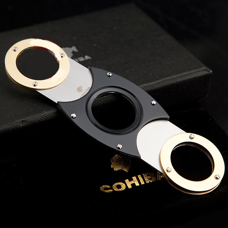 Double Blade Clutch Cigar Cutter
