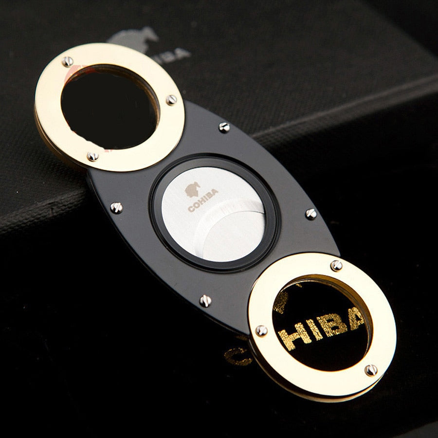 Double Blade Clutch Cigar Cutter