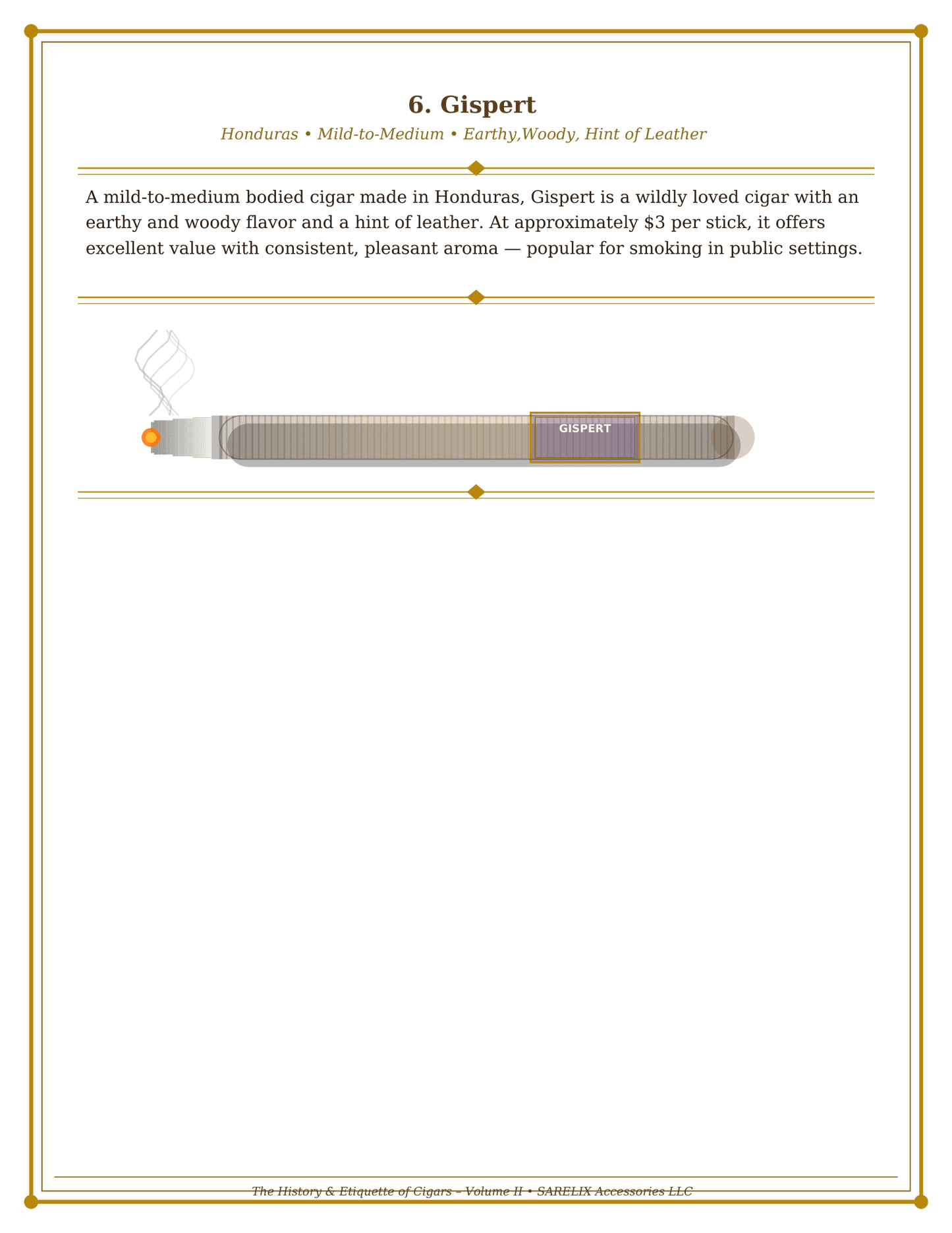 The Etiquette & History of Cigars Vol II