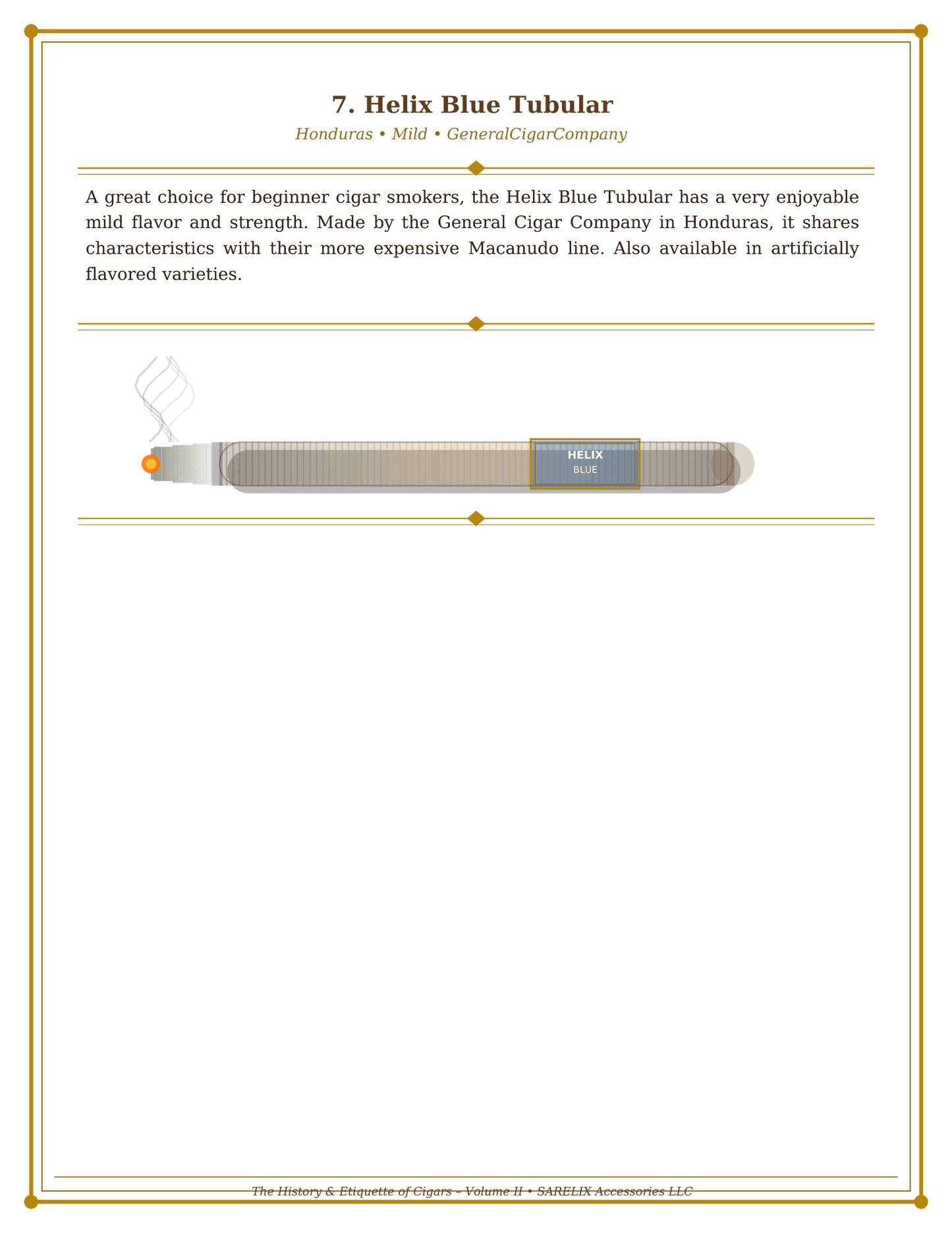 The Etiquette & History of Cigars Vol II