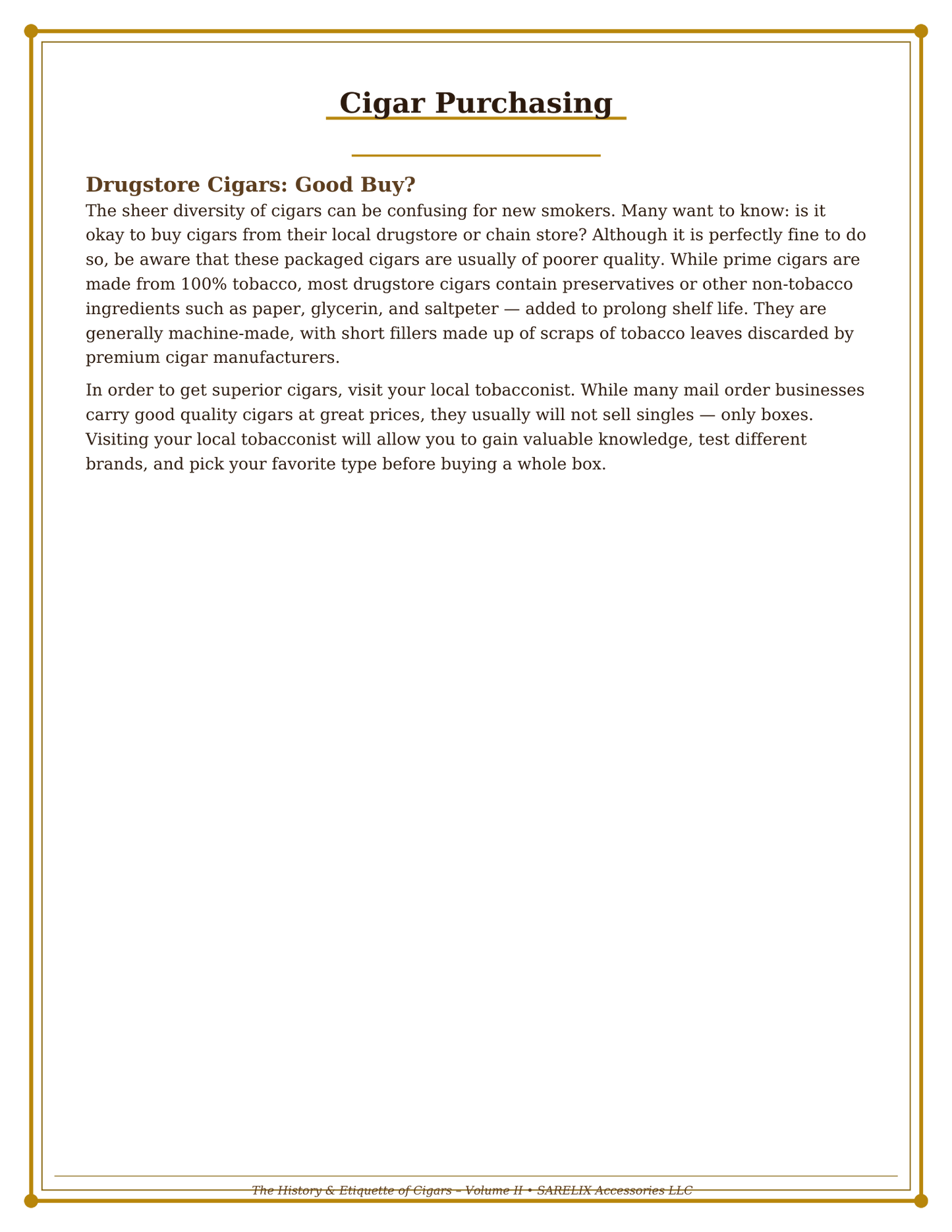 The Etiquette & History of Cigars Vol II