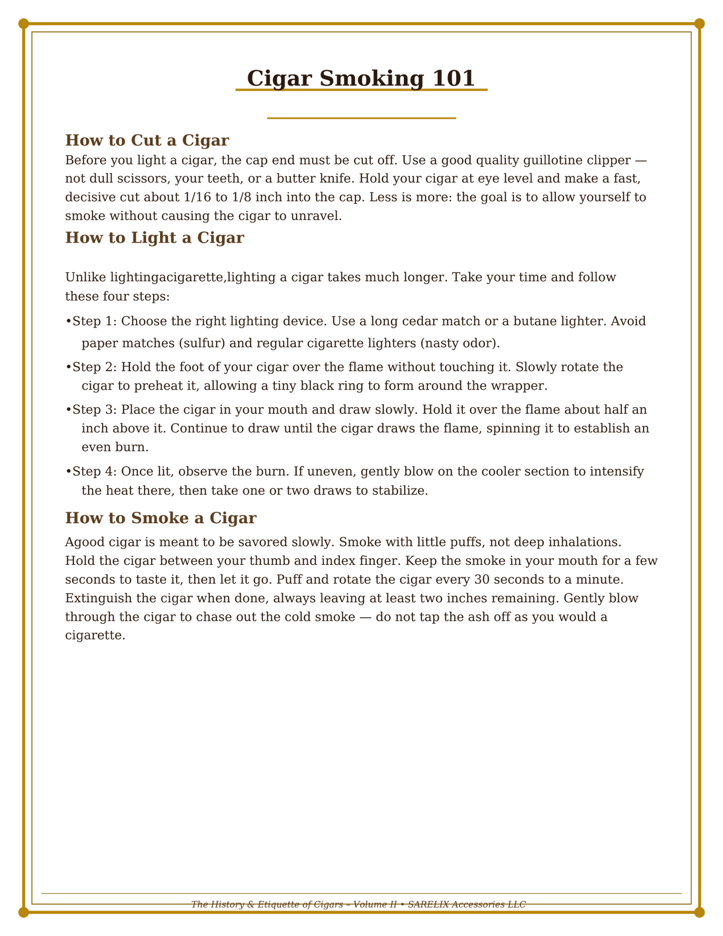 The Etiquette & History of Cigars Vol II